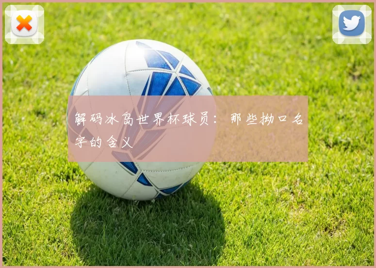 解码冰岛世界杯球员：那些拗口名字的含义