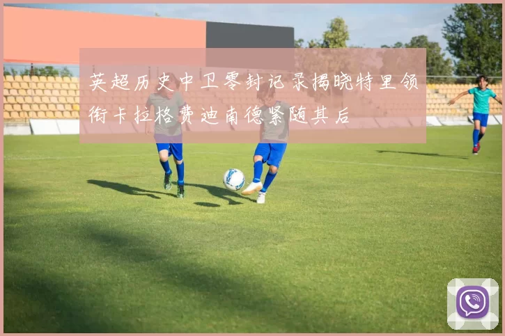 英超历史中卫零封记录揭晓特里领衔卡拉格费迪南德紧随其后