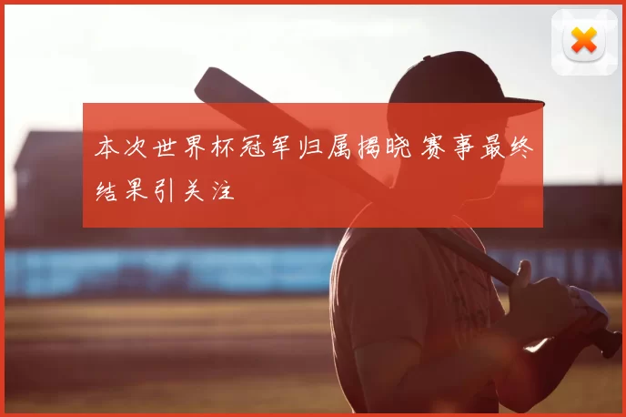本次世界杯冠军归属揭晓 赛事最终结果引关注